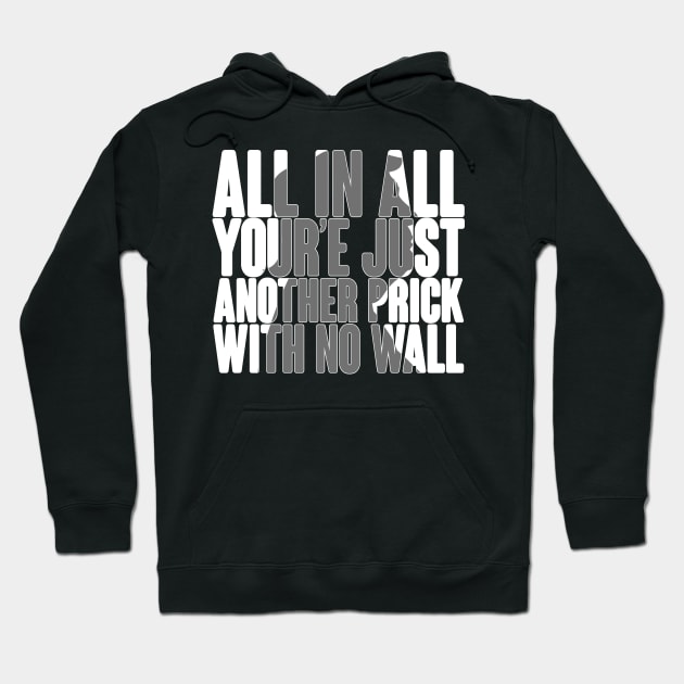 All In ALL Your'e Just Another Prick With No Wall Anti Trump Funny Design Hoodie by FromHamburg